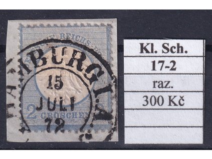 Hufeisenstempel 17-2 kl. Schild razítkované