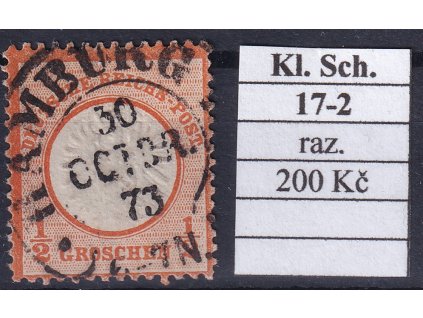 Hufeisenstempel 17-2 kl. Schild razítkované