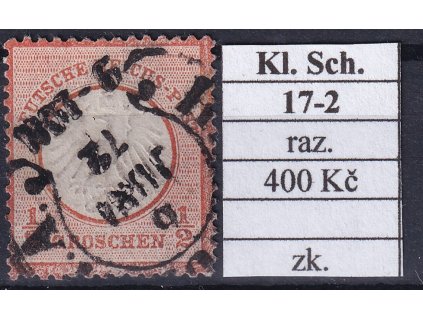 Hufeisenstempel 17-2 kl. Schild razítkované zkoušené