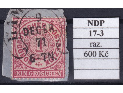 Hufeisenstempel 17-3 NDP razítkované