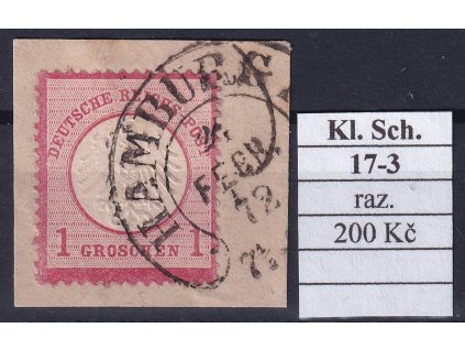 Hufeisenstempel 17-3 kl. Schild razítkované