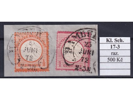 Hufeisenstempel 17-3 kl. Schild razítkované