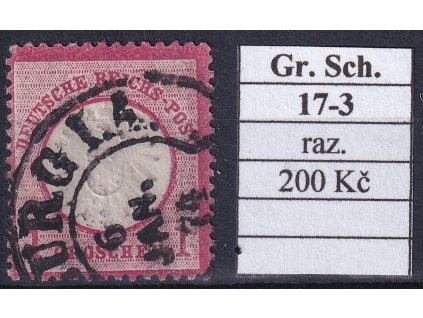 Hufeisenstempel 17-3 gr. Schild razítkované