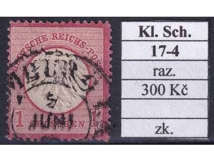 Hufeisenstempel 17-4 kl. Schild razítkované zkoušené