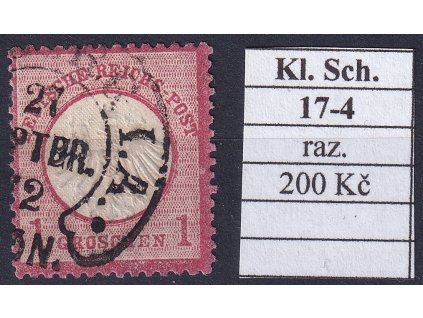 Hufeisenstempel 17-4 kl. Schild razítkované