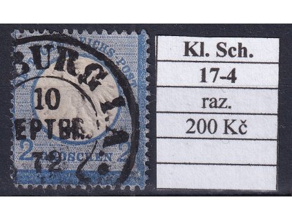 Hufeisenstempel 17-4 kl. Schild razítkované