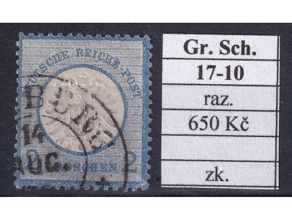 Hufeisenstempel 17-10 gr. Schild razítkované zkoušené