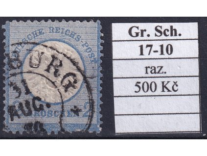 Hufeisenstempel 17-10 gr. Schild razítkované