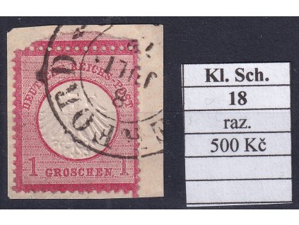 Hufeisenstempel 18 kl. Schild razítkované