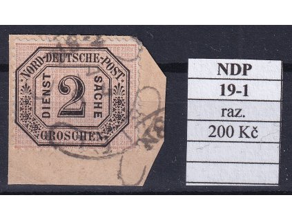 Hufeisenstempel 19-1 NDP razítkované