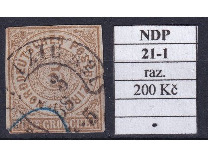 Hufeisenstempel 21-1 NDP razítkované