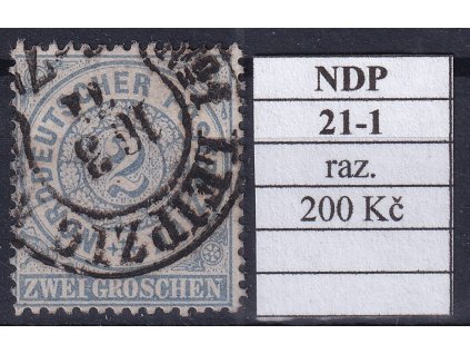 Hufeisenstempel 21-1 NDP razítkované