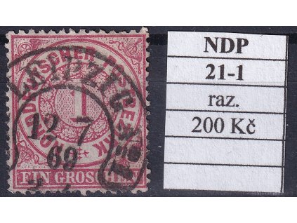 Hufeisenstempel 21-1 NDP razítkované