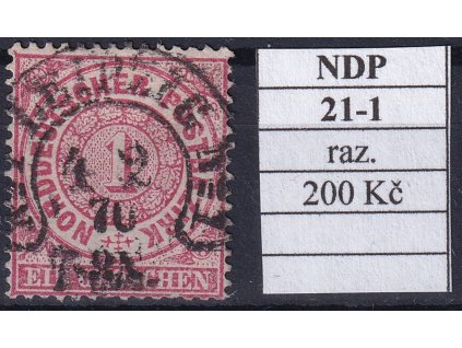 Hufeisenstempel 21-1 NDP razítkované