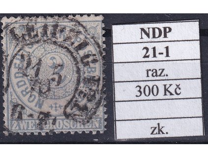 Hufeisenstempel 21-1 NDP razítkované zkoušené