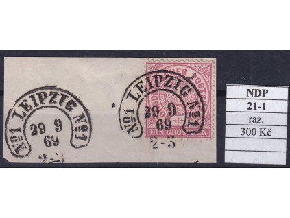 Hufeisenstempel 21-1 NDP razítkované