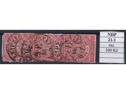 Hufeisenstempel 21-1 NDP razítkované