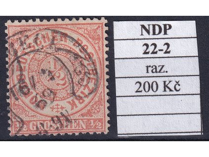 Hufeisenstempel 22-2 NDP razítkované