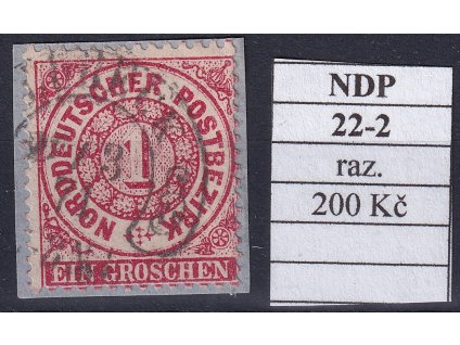Hufeisenstempel 22-2 NDP razítkované