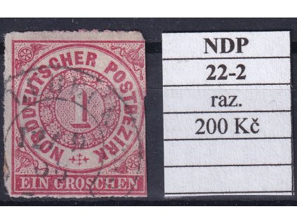 Hufeisenstempel 22-2 NDP razítkované