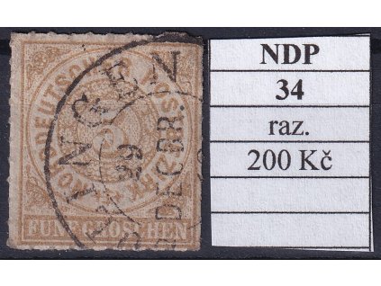 Hufeisenstempel 34 NDP razítkované