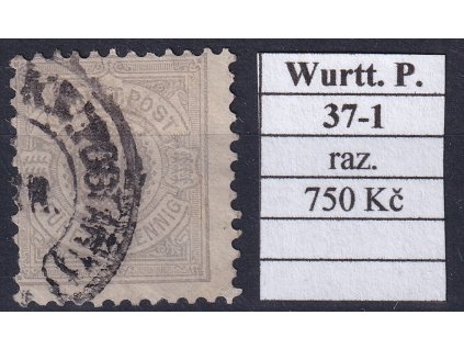 Hufeisenstempel 37-1 Wurttemberg razítkované