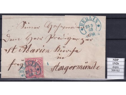 Hufeisenstempel 1N2b NDP dopis