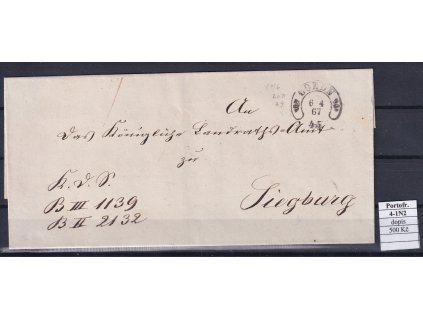 Hufeisenstempel 4-1N2 Portofrei dopis