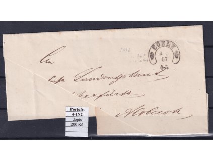 Hufeisenstempel 4-1N2 Portofrei dopis