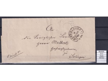 Hufeisenstempel 11-1 Portofrei dopis