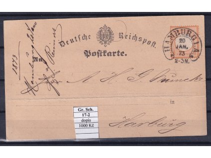 Hufeisenstempel 17-2 gr. Schild dopis