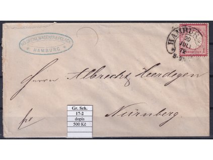 Hufeisenstempel 17-2 gr. Schild dopis