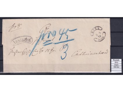 Hufeisenstempel 19-1 Portofrei dopis