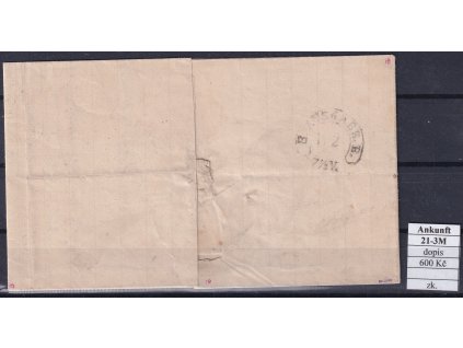 Hufeisenstempel 21-3M Ankunft dopis zkoušené