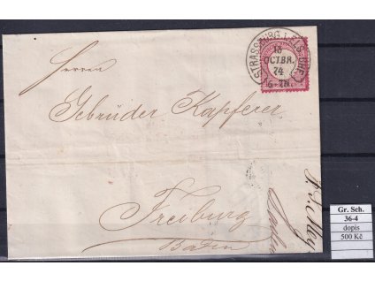 Hufeisenstempel 36-4 gr. Schild dopis