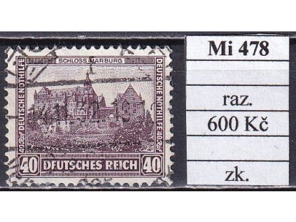Deutsches Reich Mi 478 razítkované zkoušené