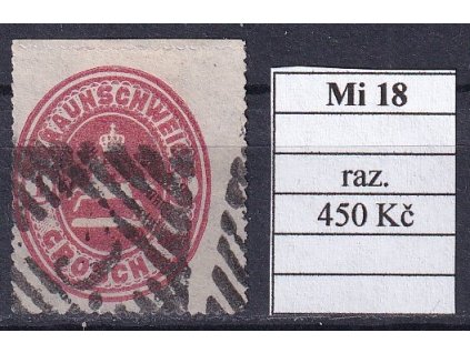 Braunschweig Mi 18 razítkované