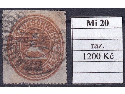 Braunschweig Mi 20 razítkované