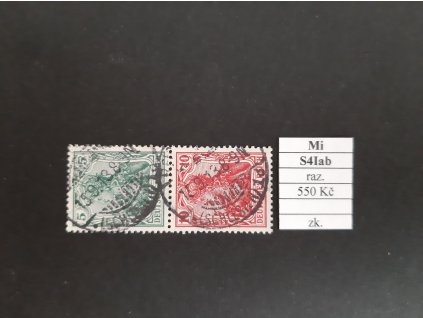 Deutsches Reich Mi S 4 Iab razítkované zkoušené
