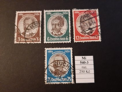 Deutsches Reich Mi 540-3 razítkované