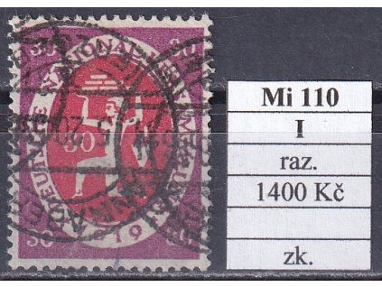 Deutsches Reich Mi 110 I razítkované zkoušené