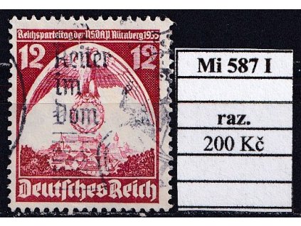 Deutsches Reich Mi 587 I razítkované