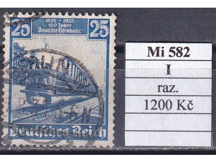 Deutsches Reich Mi 582 I razítkované