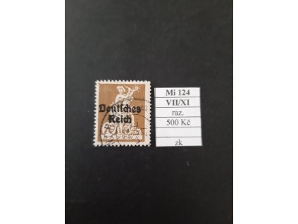 Deutsches Reich Mi 124 VII/XI razítkované zkoušené