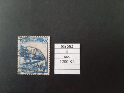 Deutsches Reich Mi 582 I razítkované