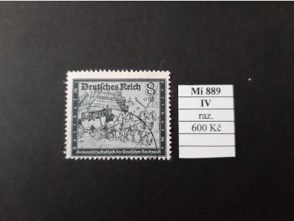Deutsches Reich Mi 889 IV razítkované