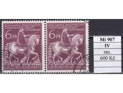 Deutsches Reich Mi 907 IV razítkované