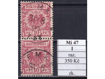 Deutsches Reich Mi 47 I razítkované zkoušené