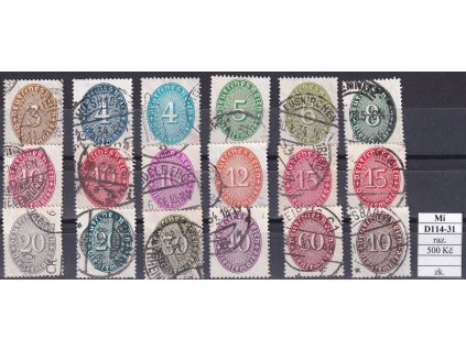 Deutsches Reich Mi D 114-31 razítkované