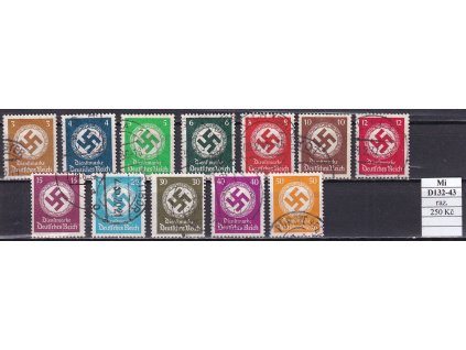 Deutsches Reich Mi D 132-43 razítkované